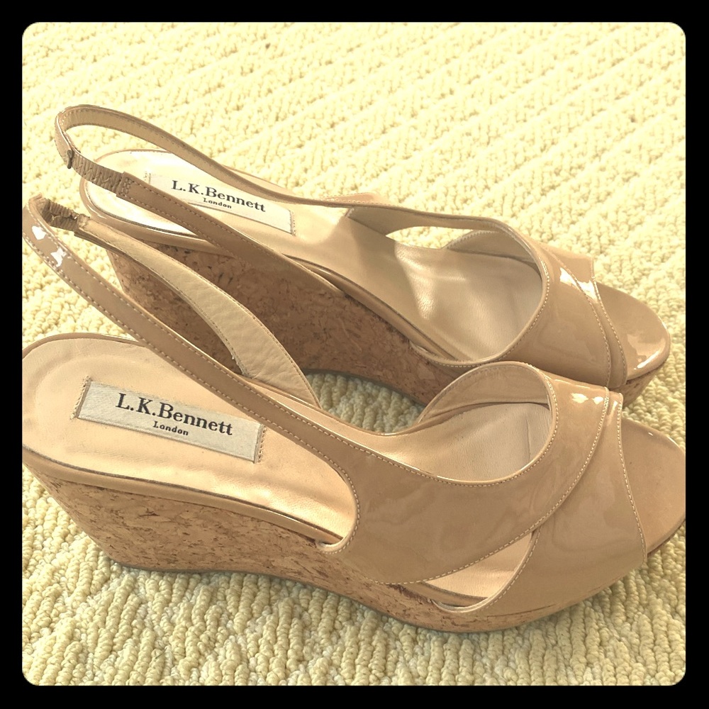 LK Bennett Wedge Sandals 👡 NWOT
